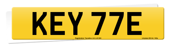 Registration number KEY 77E